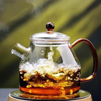 耐熱加厚玻璃蒸汽電陶爐燒水茶壺