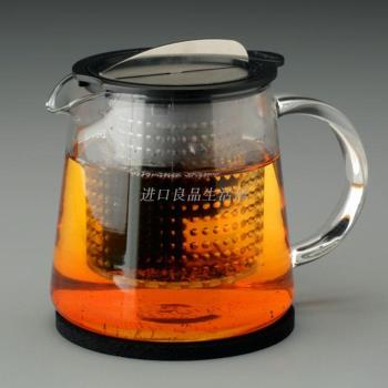 抖音德國進口Finum芬倫茶水分離過濾耐熱玻璃花茶杯沖茶器泡茶壺