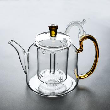 舊望格耐熱透明玻璃手把燒水壺內膽過濾家用煮茶壺大號花茶泡茶器