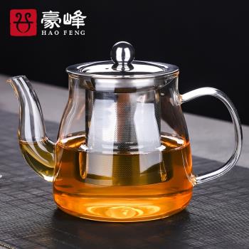 豪峰可加熱家用功夫水果玻璃茶壺