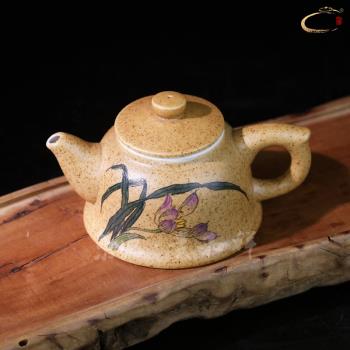 京德貴和祥空谷幽蘭茶壺泡茶家用套裝茶具手繪陶瓷景德鎮高端單壺