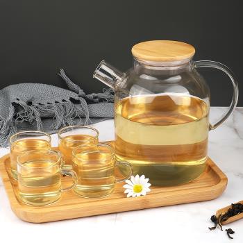 茶壺玻璃日式泡茶家用茶具套裝單壺大容量耐熱耐高溫冷水壺涼水壺