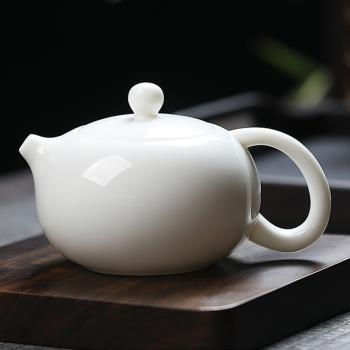 功夫茶具套裝高檔羊脂玉德化白瓷