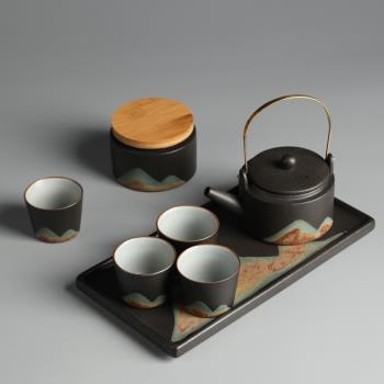 舊望格整套日式簡約功夫茶具套裝家用小套陶瓷茶壺茶杯辦公室禮盒