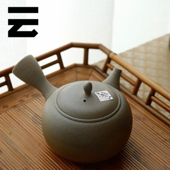 【又見云開】日本進口常滑燒側把壺 玉光作窯變手工急須功夫茶壺