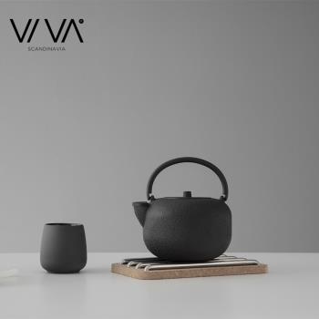 丹麥VIVA傳奇鑄鐵壺鐵茶壺日本生鐵壺茶具燒水煮茶老鐵壺煮茶0.8L