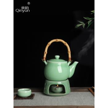 親韻青瓷茶壺加熱底座 溫茶爐蠟燭保溫爐通用功夫茶具溫茶器