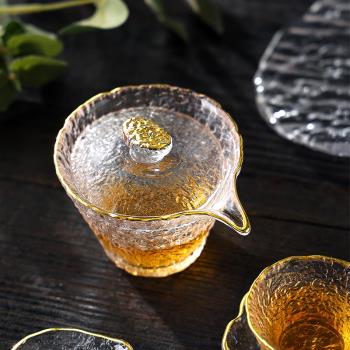 微豐冰露玻璃蓋碗茶壺功夫茶具套裝大容量大號泡茶壺家用整套茶杯