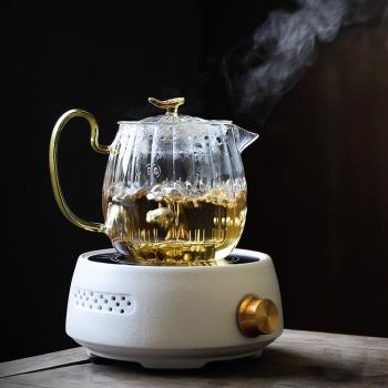 耐熱玻璃煮茶壺迷你電陶爐套裝煮茶器泡茶小型辦公室茶壺套裝家用