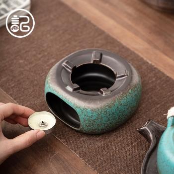 記今朝 《蠟燭溫茶爐》日式復古 暖茶器 底座 茶壺加熱器