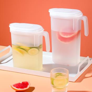 涼水壺家用大容量塑料耐高溫冰箱冷水壺夏季果汁檸檬水泡茶壺水杯
