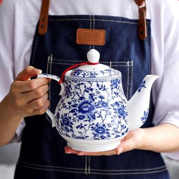 微豐 國風青花瓷茶壺陶瓷家用大容量單壺大號泡茶杯單壺套裝茶具