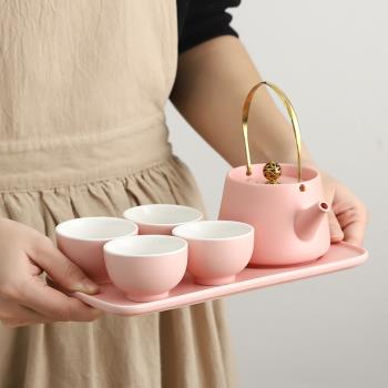 茶具套裝家用客廳小套功夫泡茶茶壺茶杯旅行高檔日式陶瓷網紅禮盒