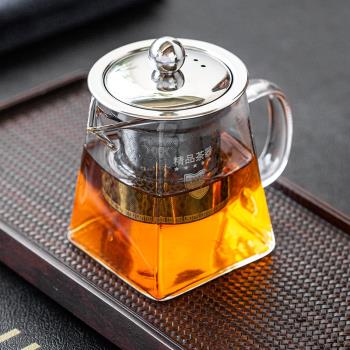 茶壺泡茶壺套裝玻璃茶水分離過濾家用茶具耐高溫耐熱加厚煮茶壺