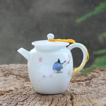 玲瓏功夫茶具套裝陶瓷水晶鏤空青花瓷茶壺茶杯茶洗蓋碗整套