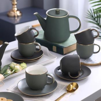 茶壺陶瓷茶具套裝家用單壺歐式整套結婚英式花茶下午茶杯咖啡杯碟