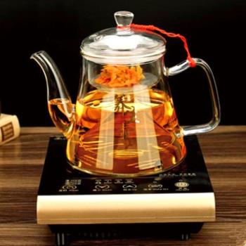 電磁爐專用耐熱玻璃蒸茶壺泡花茶養生壺加厚大容量純手工茶具套裝