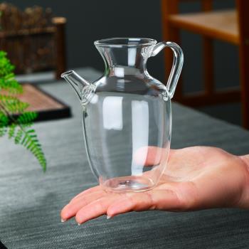仿宋玻璃壺透明綠茶壺耐熱冷泡小茶壺泡茶器小號單壺執壺功夫茶具