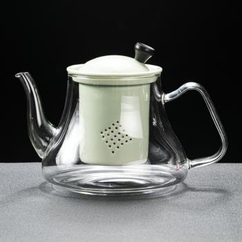 秦藝家用耐高溫功夫茶具煮茶器玻璃燒水壺電陶爐煮茶壺耐熱泡茶壺
