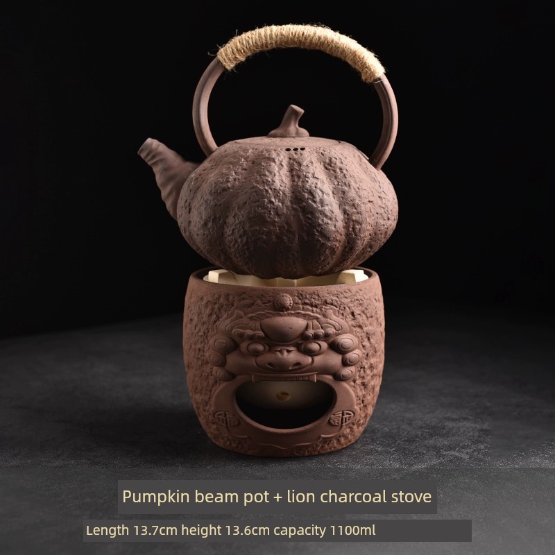 提梁南瓜八宝茶壺 酒壺 茶道置物 煎茶道具 | 金属工芸