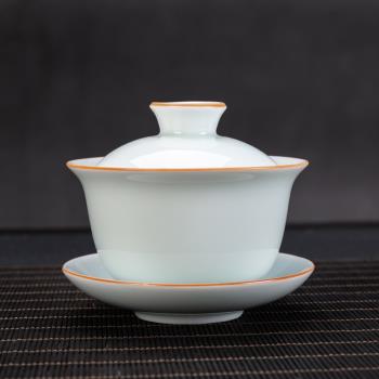 恬靜生活茶壺青瓷套裝蓋碗