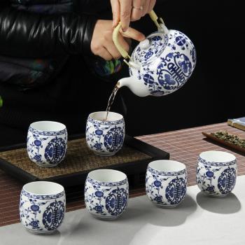 大容量陶瓷茶具套裝水具整套涼水壺泡茶壺850毫升耐高溫整套家用