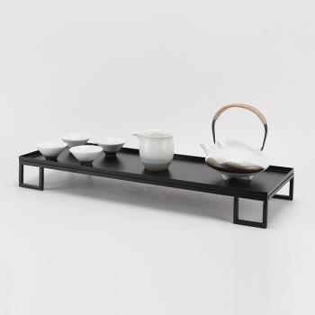 新中式日式白陶瓷茶杯茶壺功夫茶具套裝創意茶道會所茶幾茶室擺件