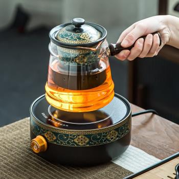 電陶爐玻璃煮茶壺泡茶套裝家用功夫茶具網紅小型花茶煮茶器煮茶爐