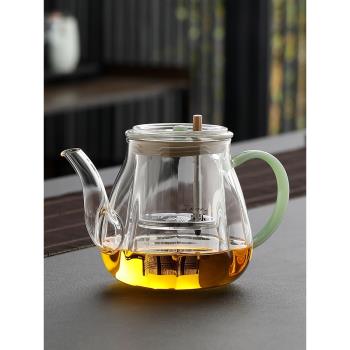 飄逸杯全玻璃內膽簡易沖茶器按壓式一鍵過濾茶水分離泡茶壺沏茶杯