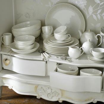 英國Denby丹蓓優雅金貴族餐具餐桌套裝盤杯碗碟壺糖奶缸
