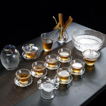 舊望格玻璃茶具套裝功夫茶杯辦公透明簡約耐高溫喝茶泡茶壺家用