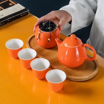 便攜包旅行功夫茶具小套裝家用簡約戶外旅游泡茶壺茶杯陶瓷快客杯