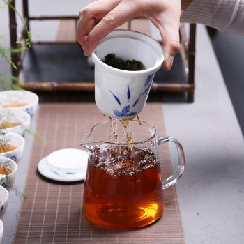 傳藝窯手繪玻璃茶壺加厚耐熱泡茶具陶瓷過濾內膽紅茶壺功夫沖茶器