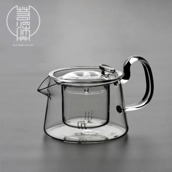 玻璃透明燒水煮茶泡茶兩用茶壺耐高溫過濾內膽花茶茶器電陶爐家用