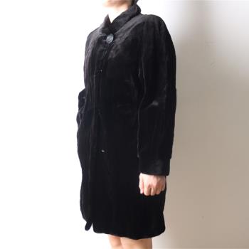 古著vintage日本制中古高階奢品中長款水貂絨皮草冬季保暖外套23