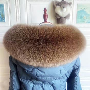 狐貍毛加大加寬冬季皮草單賣帽領