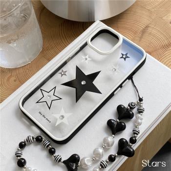 鉆石星星適用于iPhone15ProMax手機殼15PLUS/14pro/XSmax防摔蘋果14promax雙色U盾11pro蘋果15PROMAX硬殼