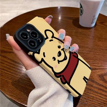 技芝 卡通適用iPhone13ProMax矽膠蘋果16 15 12手機殼11防摔14 XsMax女plus可愛維尼熊高階全包保護套軟潮男