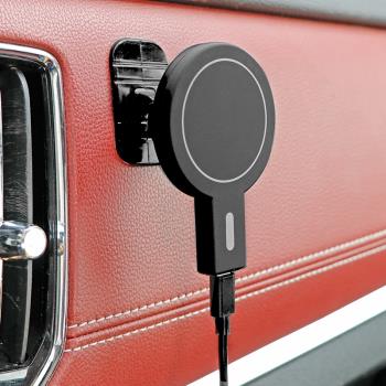 儀表臺磁吸充magsafe無線充電器車載手機支架 適用蘋果iphone12
