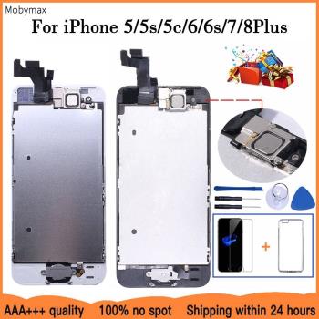 AAA+++ LCD Full Assembly For iPhone 5 5C 5S SE 6 7 8 Plus To
