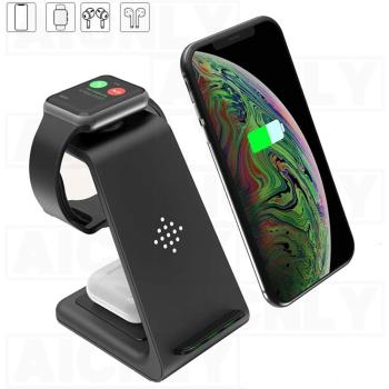 3 In 1 Wireless Charger 10W Fast Charge For Iphone 11 Pro S