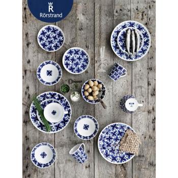 瑞典Rorstrand Mon Amie藍色經典系列陶瓷儲物罐馬克咖啡杯碗餐盤