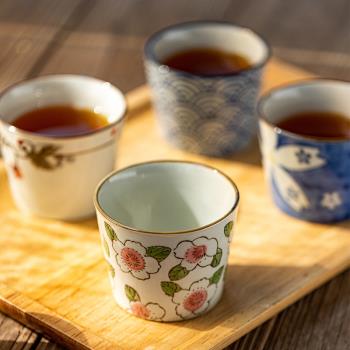 摩登主婦陶瓷茶杯個人專用女單只功夫茶具品茗杯日式喝茶的小杯子