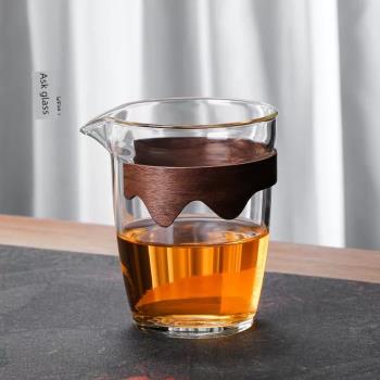 杯子玻璃杯公道杯水杯家用功夫茶具配件主人杯分茶器高檔單層喝茶