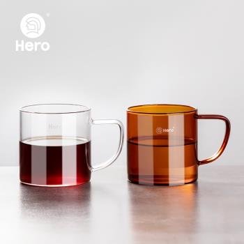 Hero咖啡杯玻璃咖啡杯泡茶杯咖啡杯牛奶杯隔熱水杯
