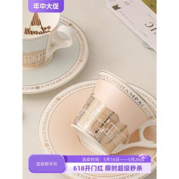 愛莉卡貝葉Erica Beyer 白金漢宮英倫宮廷風骨瓷鍍金咖啡杯碟