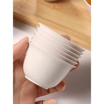 一次性茶杯高檔品茶杯小號功夫小茶杯塑膠小酒杯水杯杯子喝茶小杯