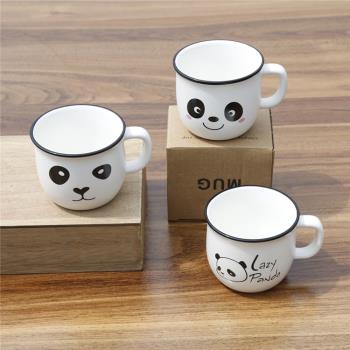 創意迷你熊貓陶瓷杯子水杯馬克杯茶杯情侶咖啡杯成都旅游紀念禮品