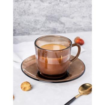 法國DURALEX進口鋼化玻璃咖啡杯套裝早餐杯英式下午茶杯2套裝