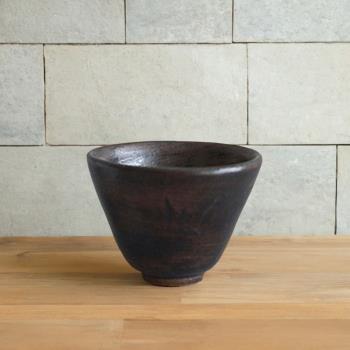 志野手拉粗陶茶杯品茗杯家用功夫茶具 手工主人杯個人杯陶瓷單杯